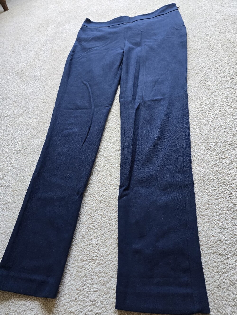 Kobi Halperin Navy Blue Side Zip Dress Pants Size 6 Career Wear